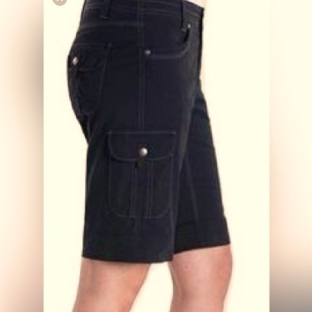 Kuhl Women Sz 6 Cargo Shorts Vintage Patina Dye Hiking Outdoor 10” Inseam